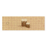 Bougies primitives d'étiquette maigre de coup modèle de carte de visite