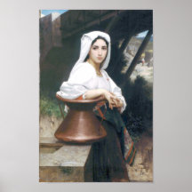 Bouguereau - Jeune Italienne Puisant de l'Eau Posters