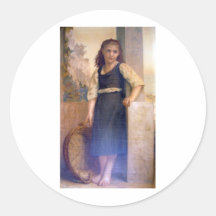 BOUGUEREAU LA FILLE DU PECHEUR AUTOCOLLANTS