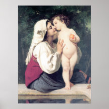 Bouguereau - Le Baiser Affiches