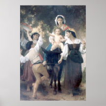 Bouguereau - Promenade un Ane Affiches