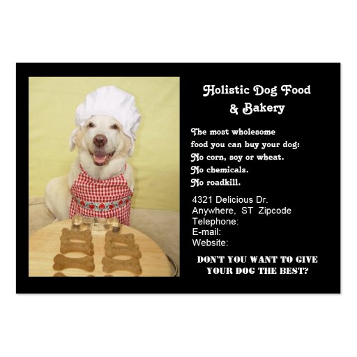 Boulangerie de chienchien carte de visite