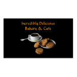 Boulangerie et café modèles de cartes de visite