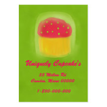 Boulangerie unique de petit gâteau cartes de visite professionnelles