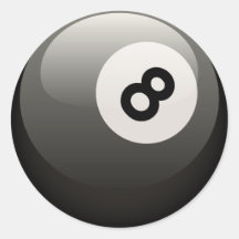 BOULE 8 AUTOCOLLANT