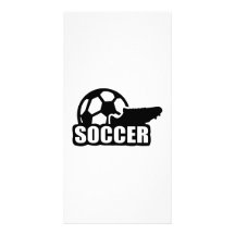Boule de chaussure du football carte avec photo