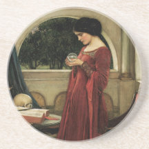 Boule de cristal, château d'eau de JW, art victori Dessous De Verre