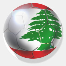 Boule de drapeau d'équipe de football du football  autocollants