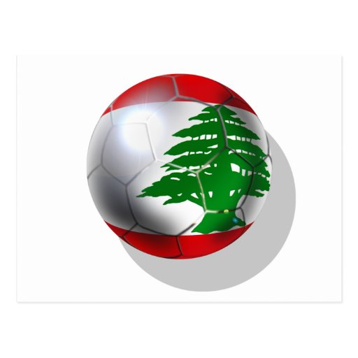 Boule de drapeau d'équipe de football du football  carte postale