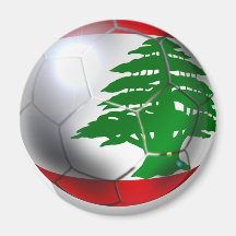 Boule de drapeau d'équipe de football du football  aimants pour réfrigérateur