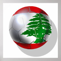 Boule de drapeau d'équipe de football du football  poster