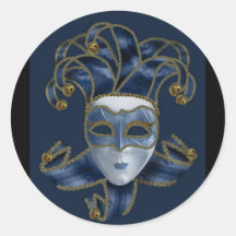 Boule de mascarade - autocollant de concepteur