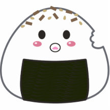 Boule de riz de Kawaii "Onigiri" avec Bitemark Photo Sculptures
