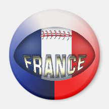 Boule de rugby de la France Magnets Pour Réfrigérateur