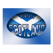 Boule de rugby de l'Ecosse Cartes Postales