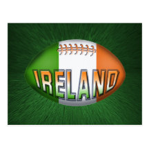 Boule de rugby de l'Irlande Cartes Postales