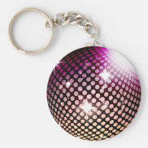 boule de ville de disco porte-clé