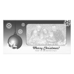 Boule décorative de Noël noir Cartes De Vœux Avec Photo