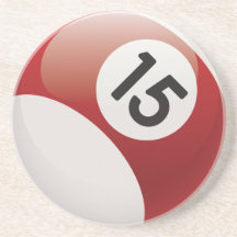 Boule des billards 15 dessous de verres