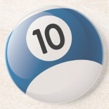 Boule des billards Dix Dessous De Verres