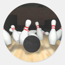 Boule et goupilles de bowling : modèle 3D : Adhésifs
