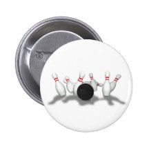 Boule et goupilles de bowling : modèle 3D : Badge
