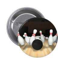 Boule et goupilles de bowling : modèle 3D : Badges