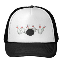 Boule et goupilles de bowling : modèle 3D : Casquette
