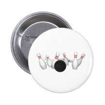 Boule et goupilles de bowling : modèle 3D : Pin's
