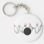 Boule et goupilles de bowling : modèle 3D : Porte-clé