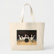 Boule et goupilles de bowling : modèle 3D : Sac Fourre-tout