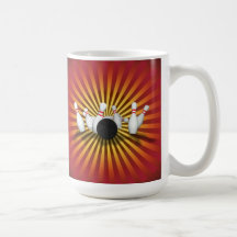Boule et goupilles de bowling : modèle 3D : Tasse 