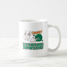 boule extrême de sauvage de bowling tasse à café