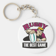 boule fondante de joueur de rugby pour l'essai porte-clé