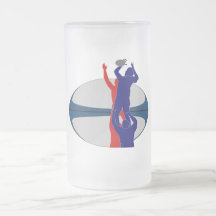 Boule France de jet de lineout de joueur de rugby Mugs À Café