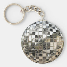 Boule Keychain de miroir Porte-clés
