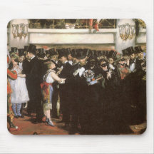 Boule masquée à l'opéra, Manet, beaux-arts vintage Tapis De Souris