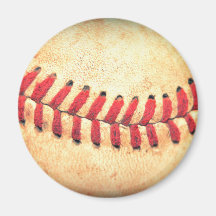 Boule vintage de base-ball aimants