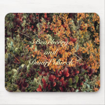 Bouleau Mousepad de busserole et de nain Tapis De Souris