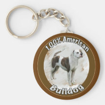 bouledogue américain porte-clef