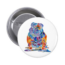 Bouledogue anglais badges avec agrafe