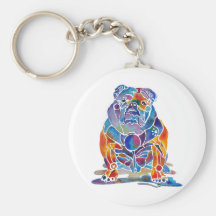 Bouledogue anglais porte-clé