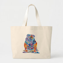 Bouledogue anglais sac de toile
