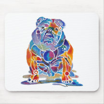 Bouledogue anglais tapis de souris