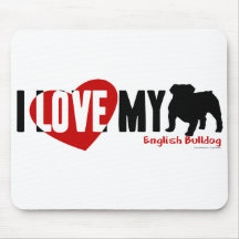 Bouledogue anglais tapis de souris