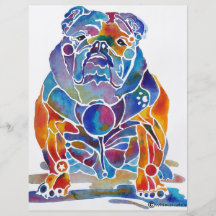 Bouledogue anglais tract personnalisé