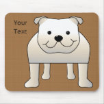 Bouledogue blanc tapis de souris