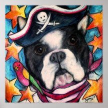 Bouledogue brillant posters