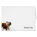 Bouledogue de sourire carte de vœux