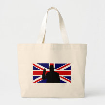 Bouledogue de Wiinston Churchill les Anglais Sac En Toile